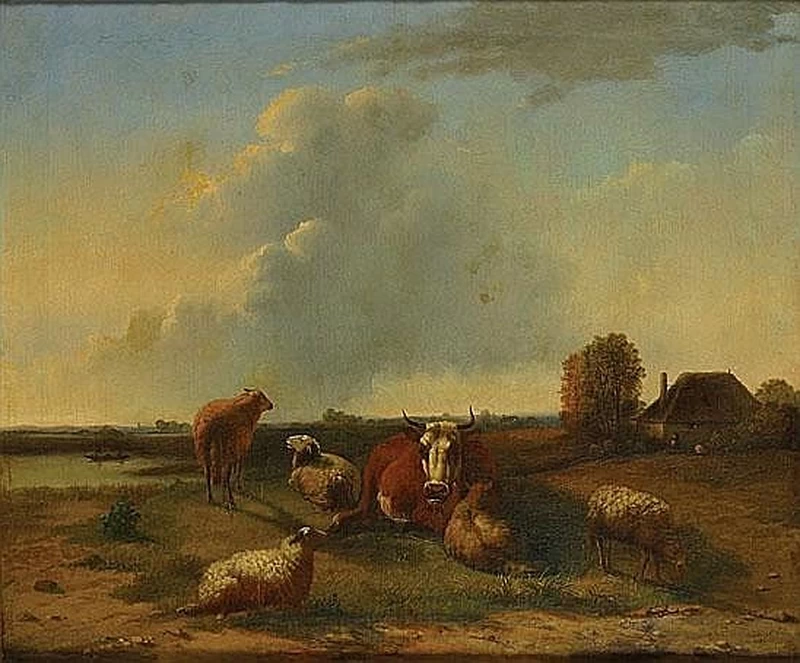 Balthasar Ommeganck - Riposo del bestiame